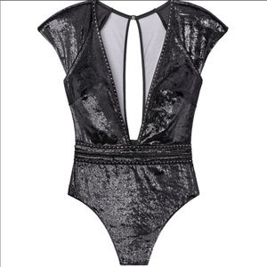 Victoria’s Secret shine velvet body suit
